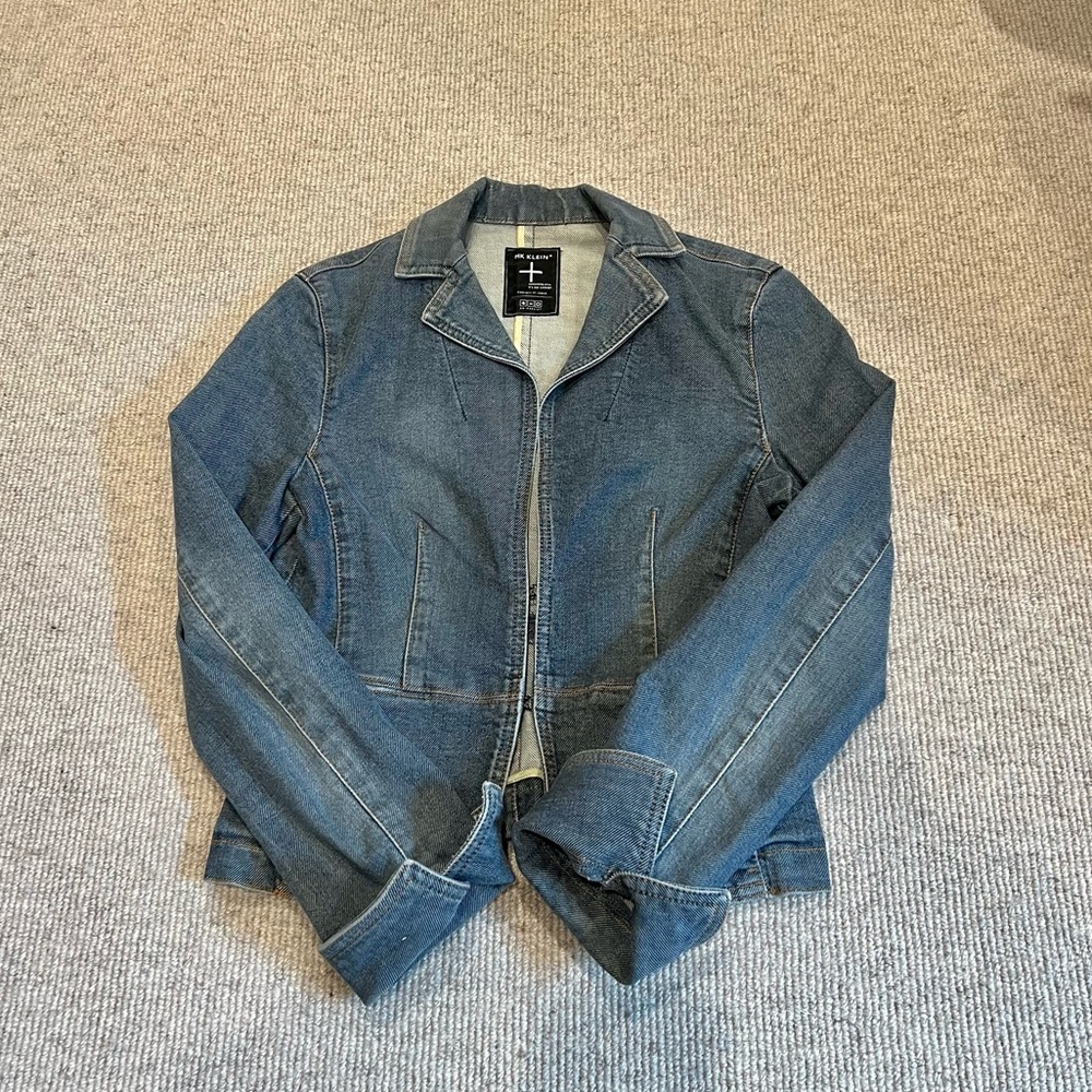 MK Klein Vintage Wash Denim Jacket